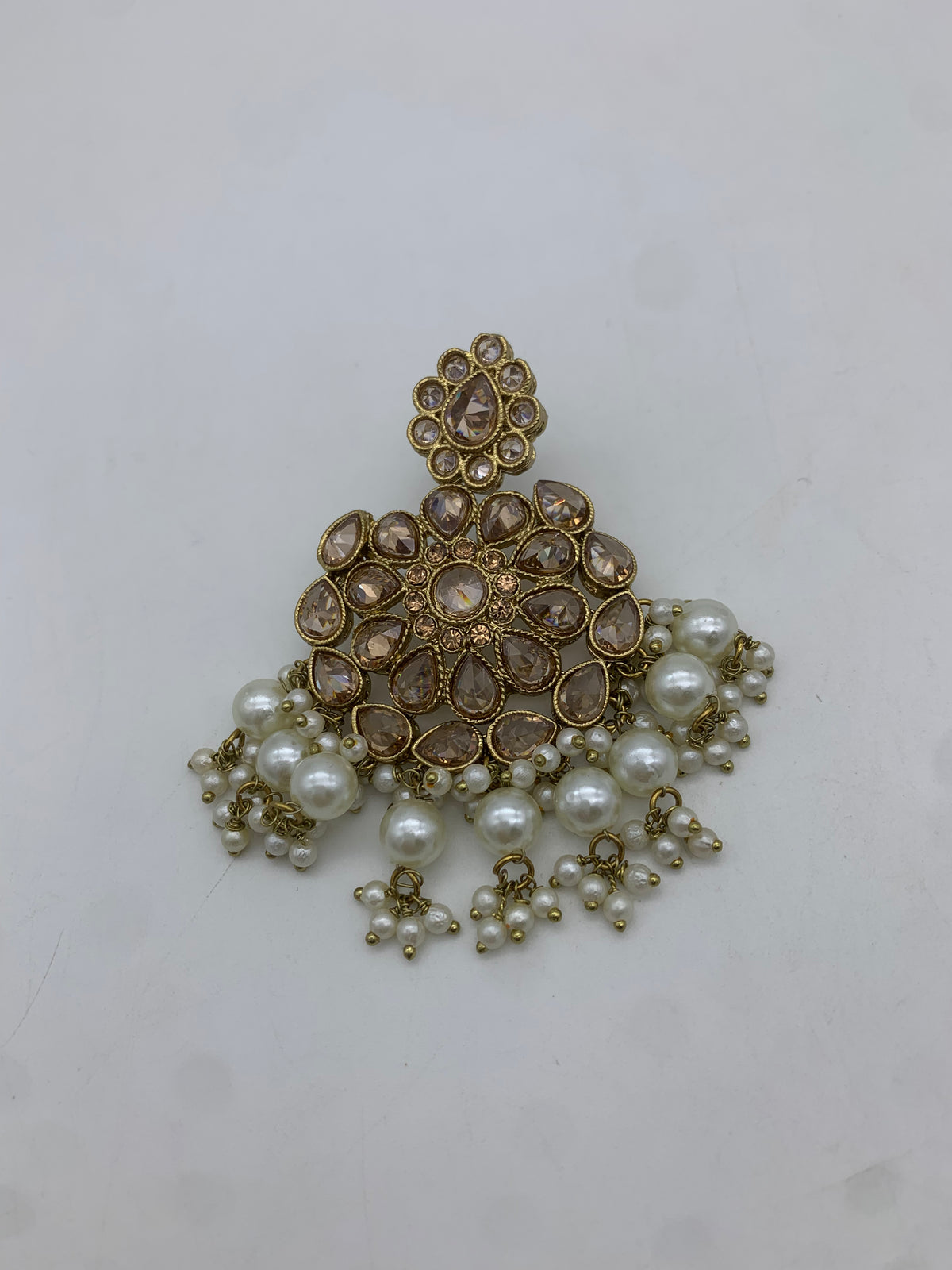 Gold polki earrings