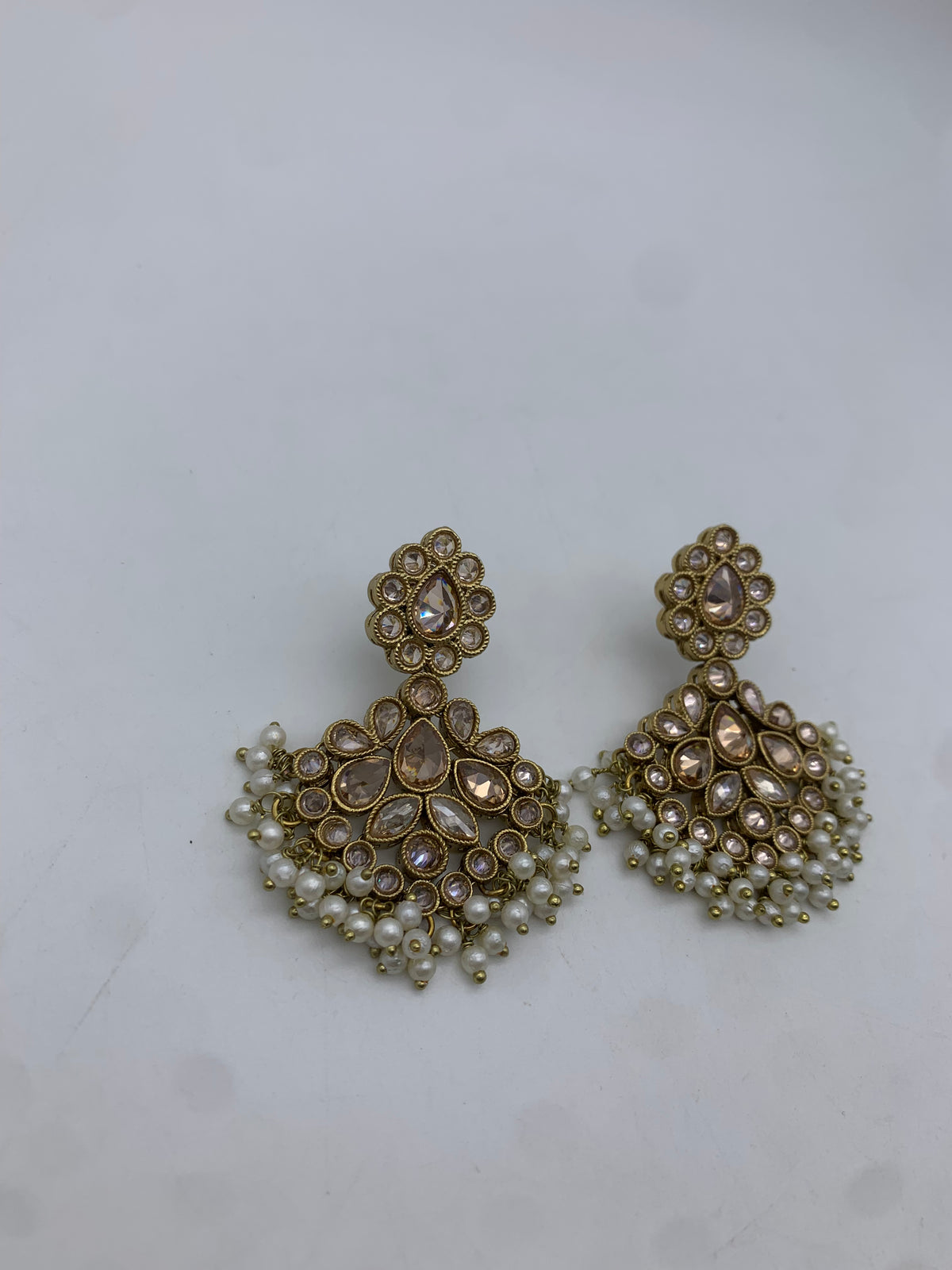 Gold polki earrings