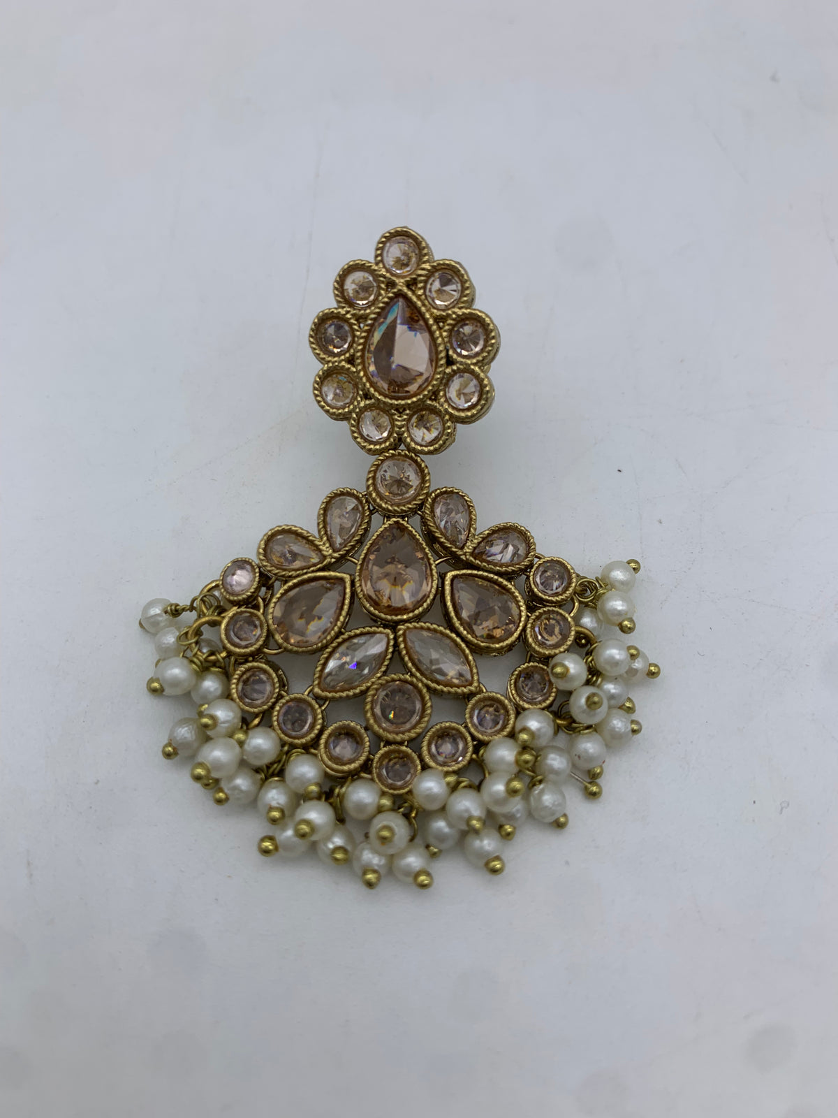 Gold polki earrings
