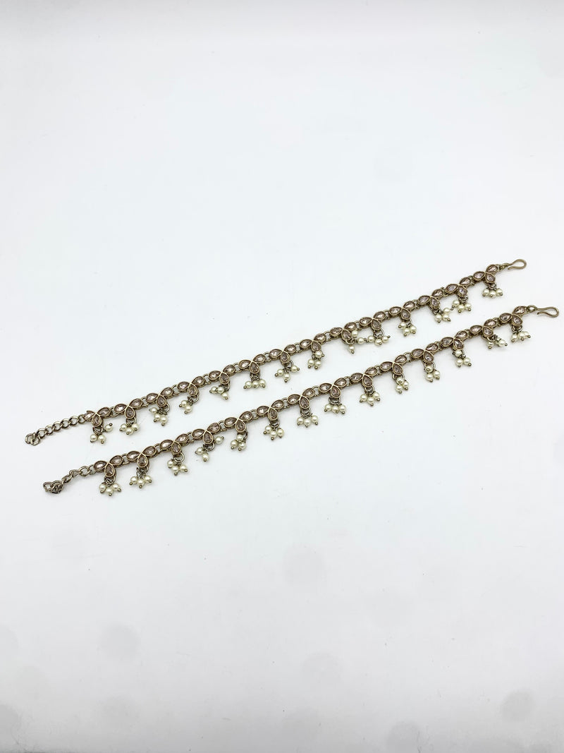AM401 Gold Anklets polki