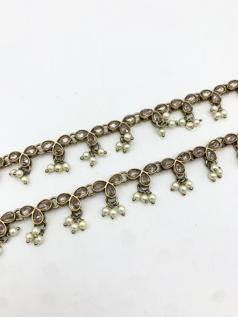 AM401 Gold Anklets polki