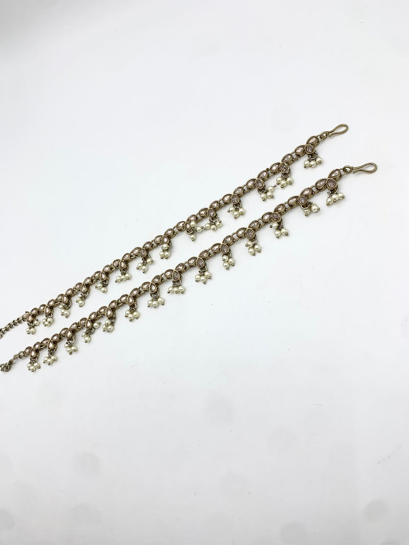 AM401 Gold Anklets polki