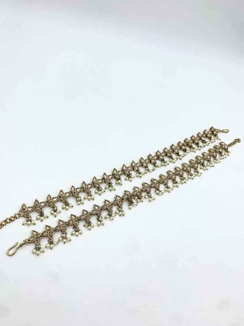 AM 402 Gold Anklets polki