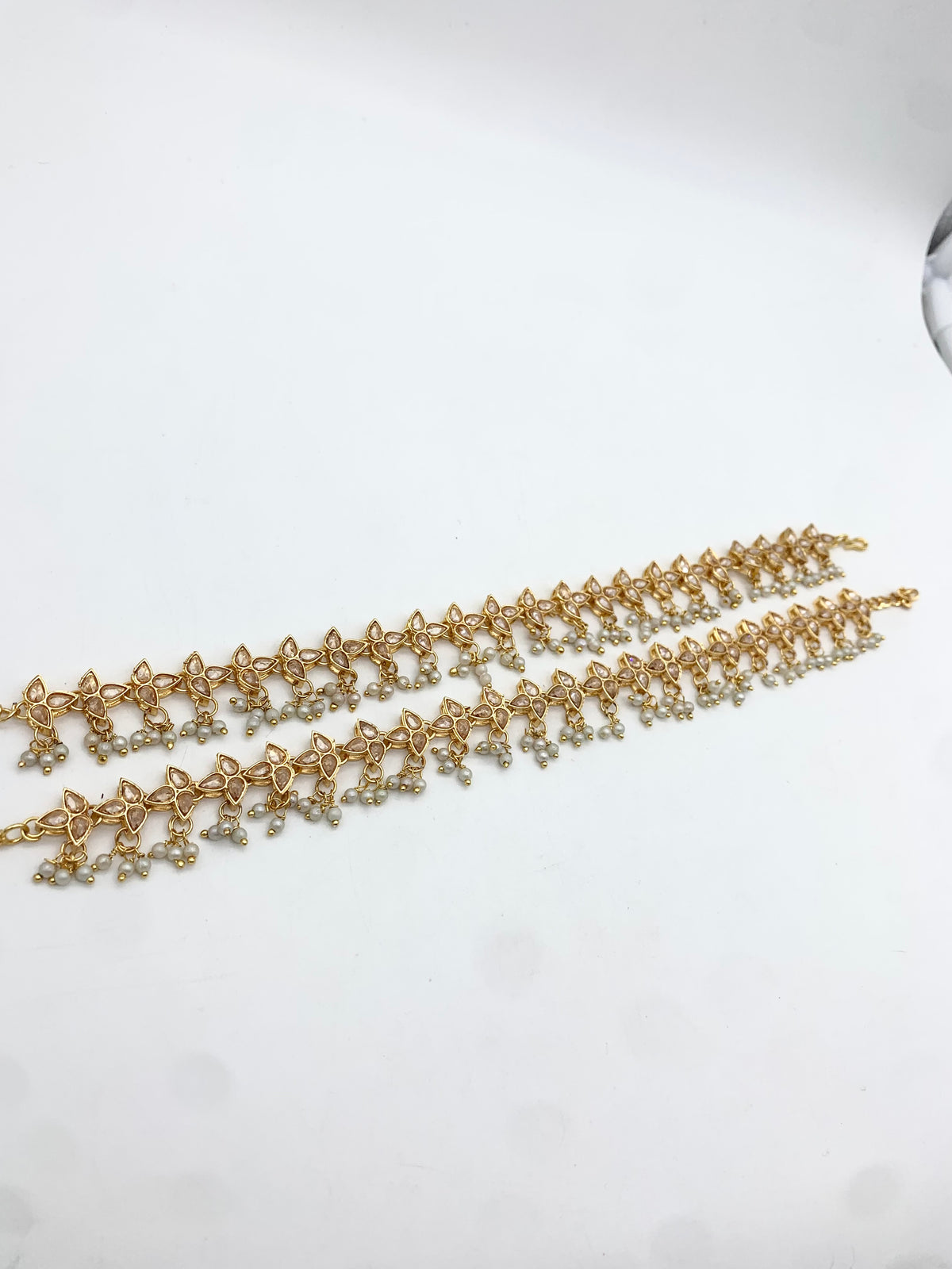 AM402 Gold anklets polki