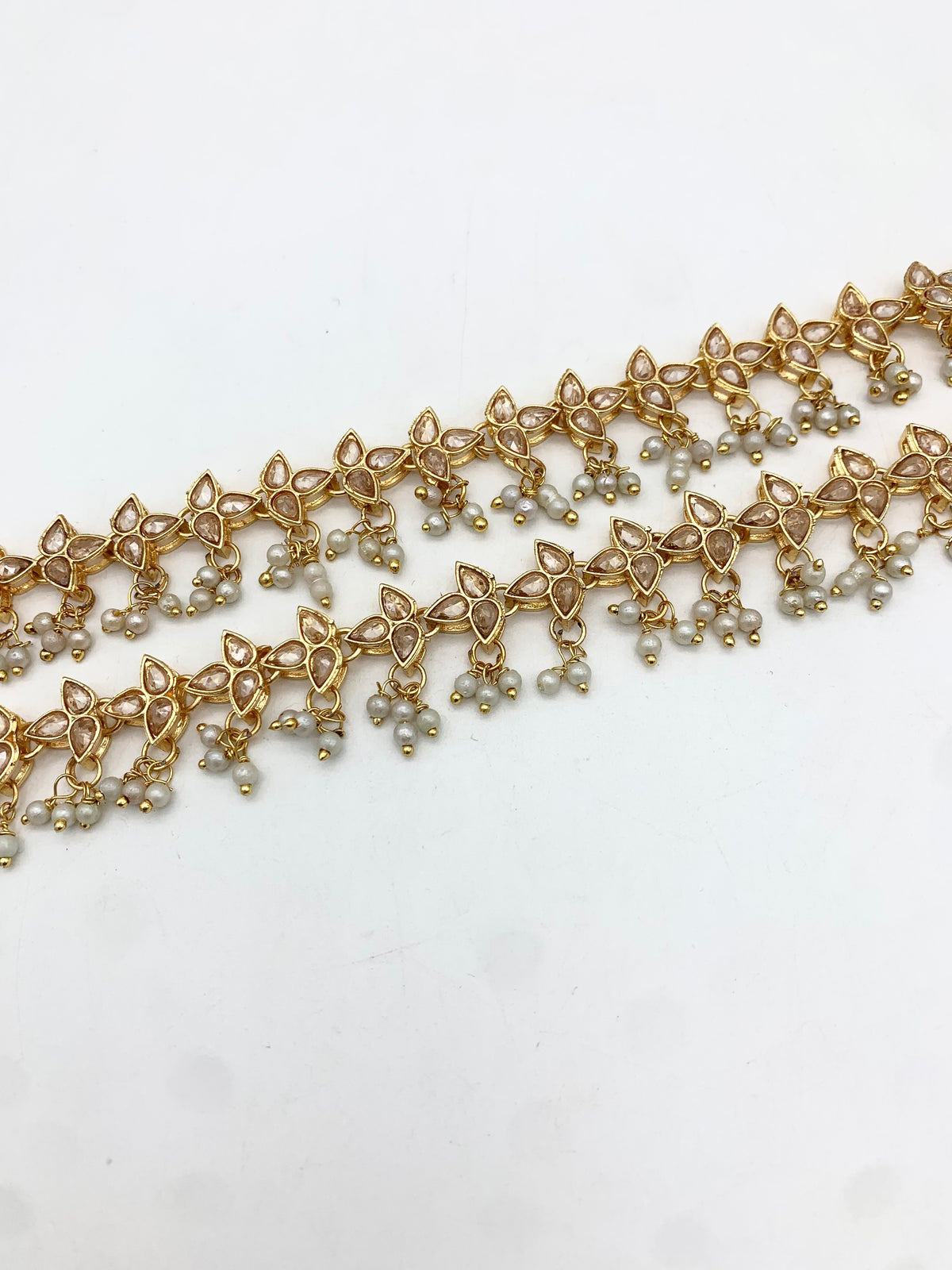 AM402 Gold anklets polki