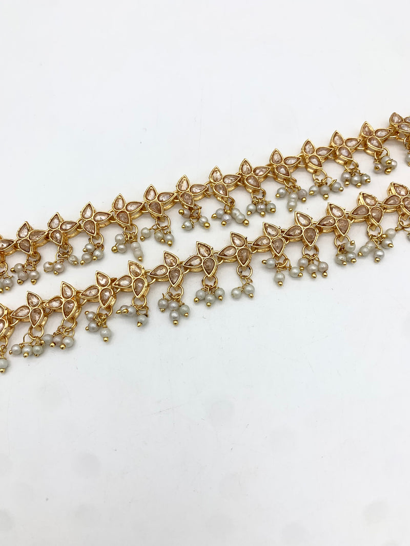 AM402 Gold anklets polki