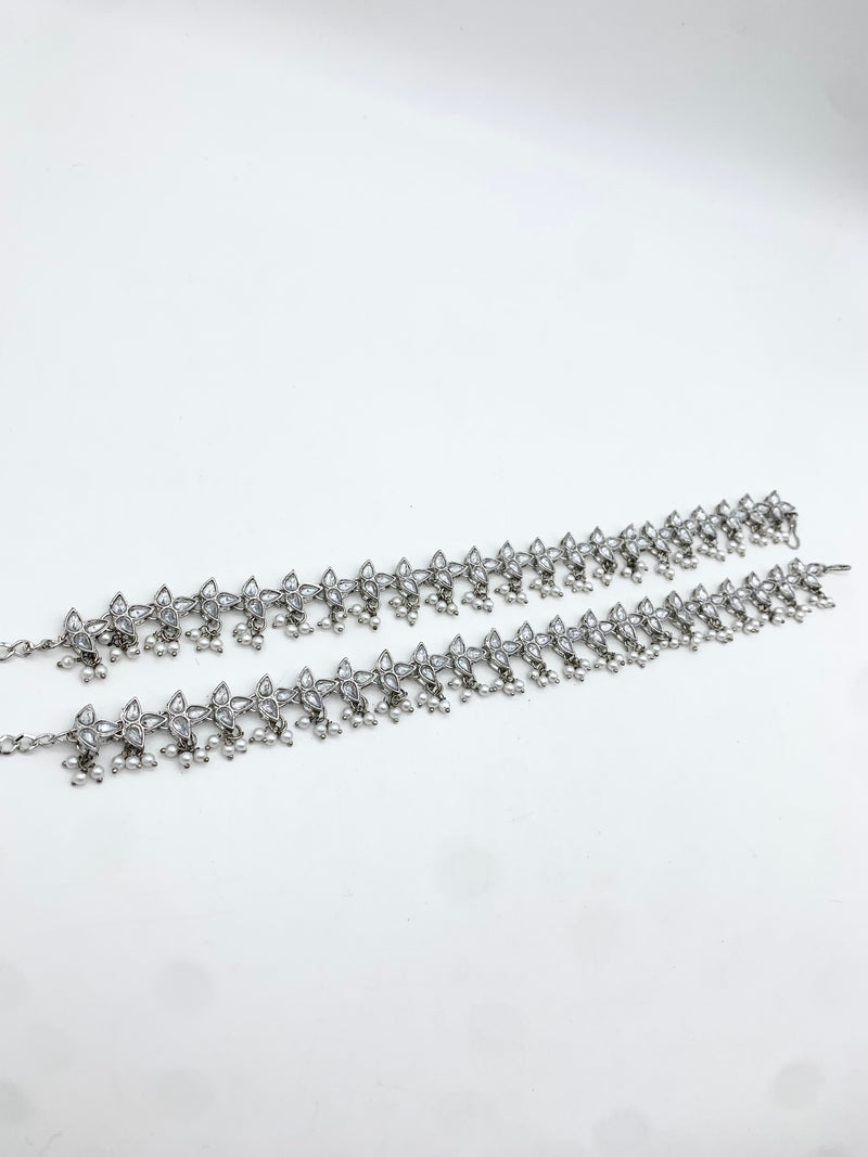 AM402 Silver necklace polki