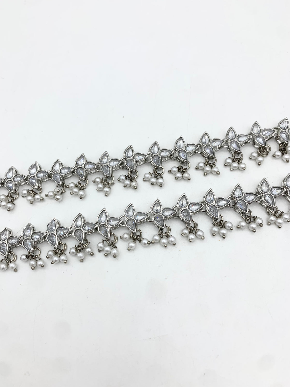 AM402 Silver necklace polki