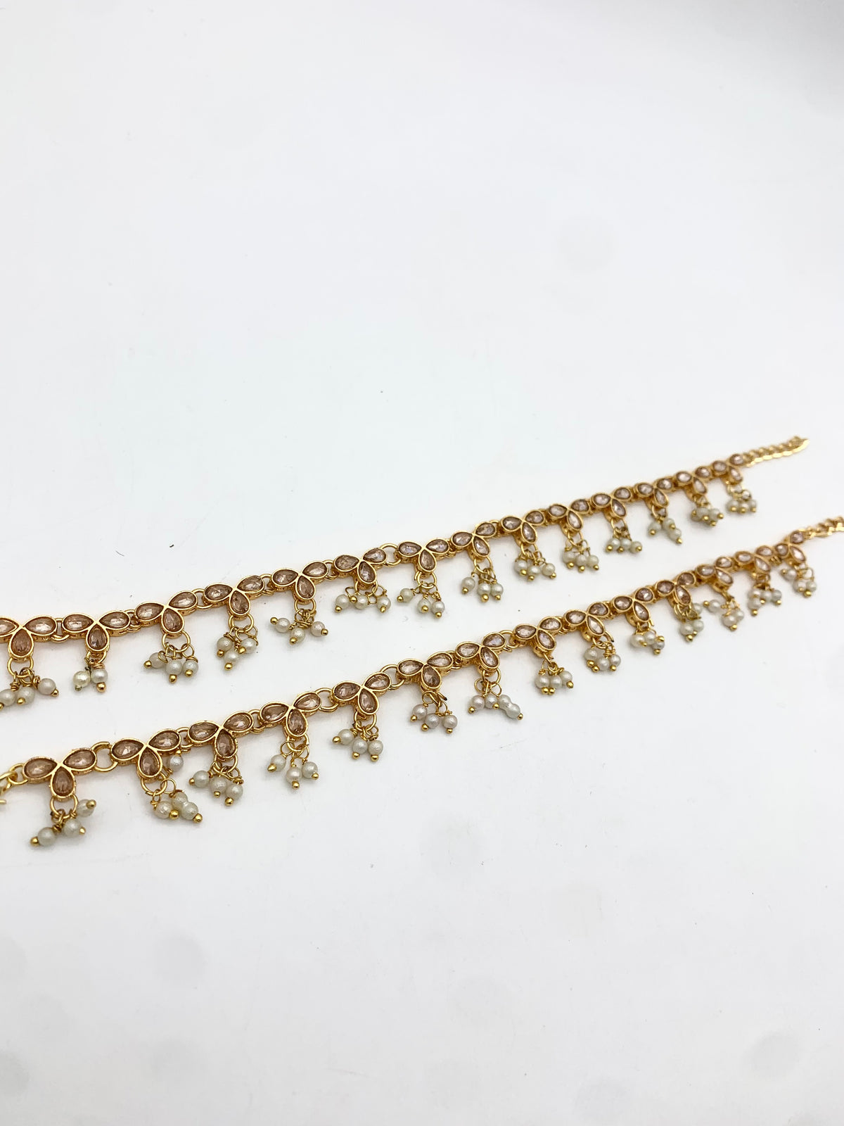 AM401 Gold anklets polki
