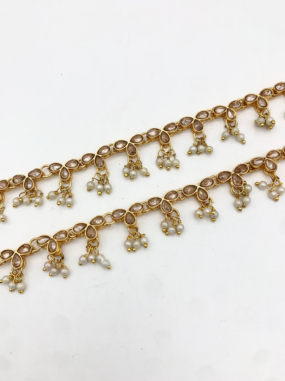 AM401 Gold anklets polki