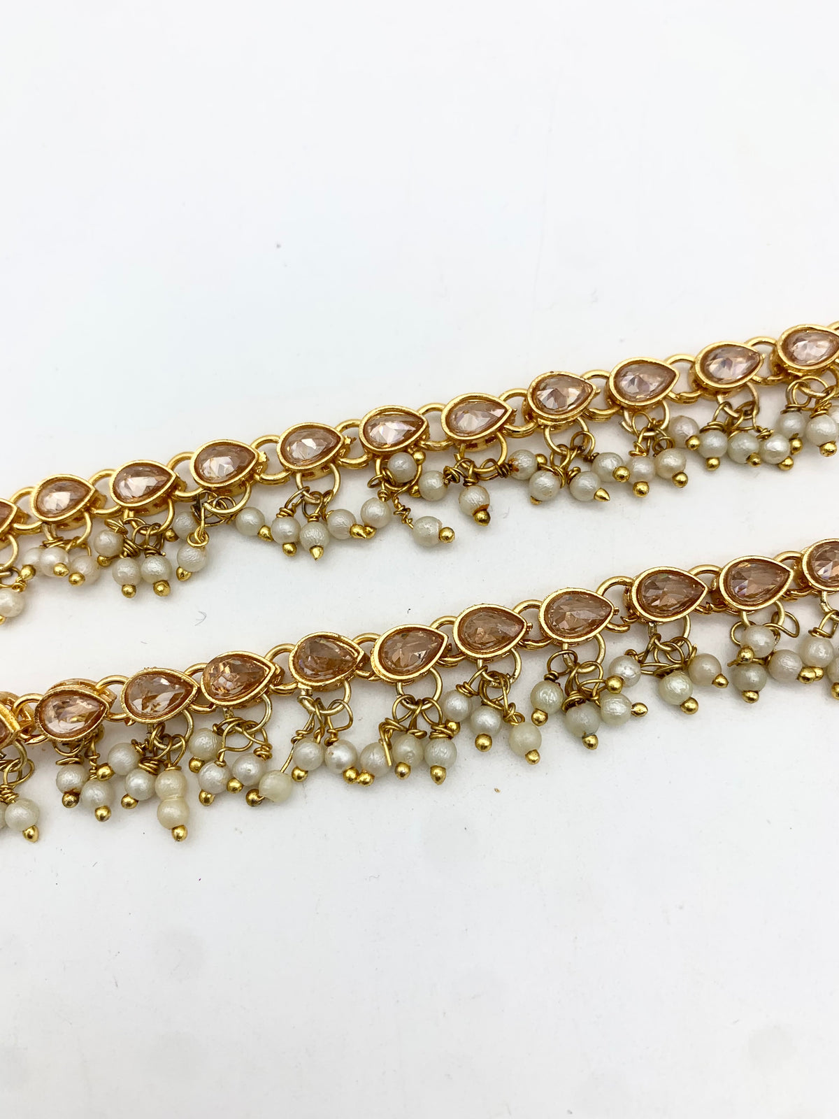 AM403 Gold anklets polki