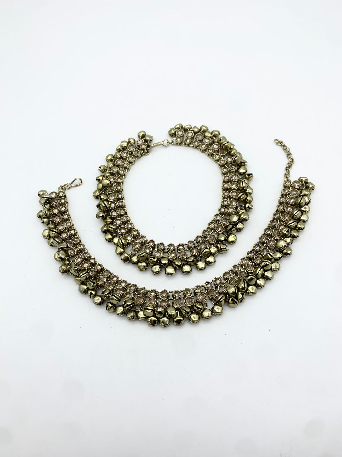 AM405 Gold anklets polki