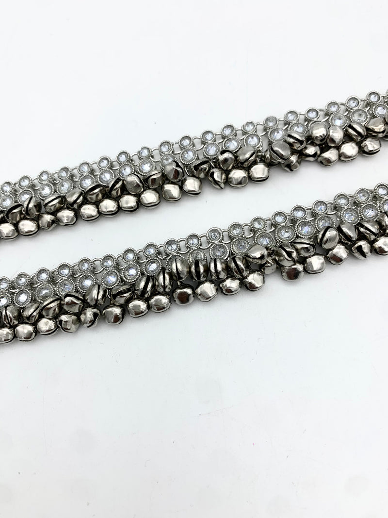 AM405 Silver anklets polki