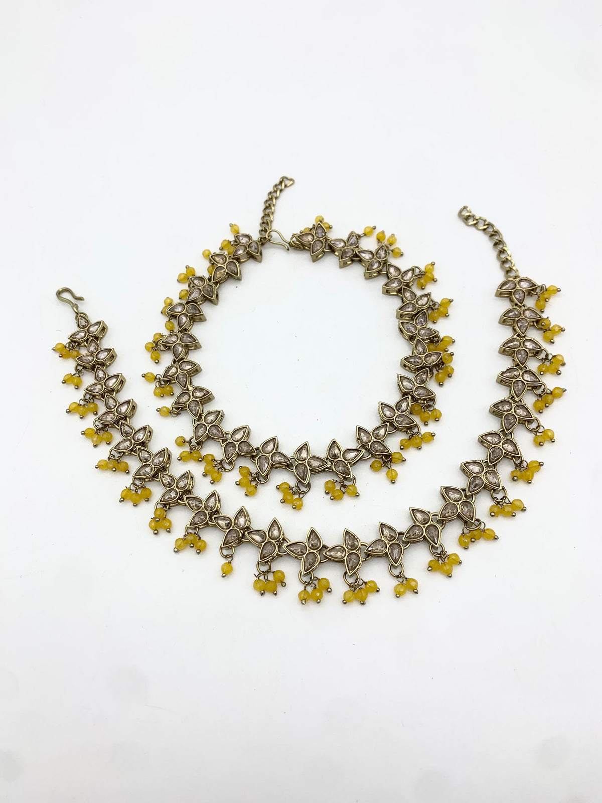 AM402 Gold and Yellow anklets