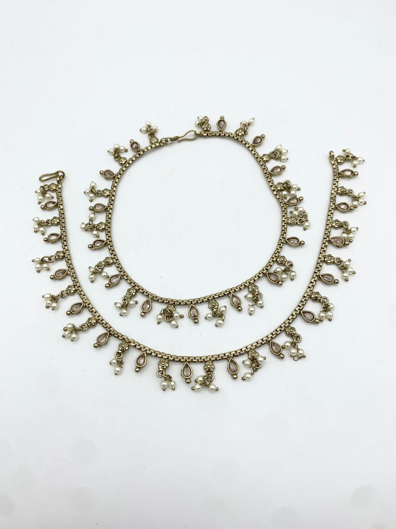 AM404 Gold Anklets polki