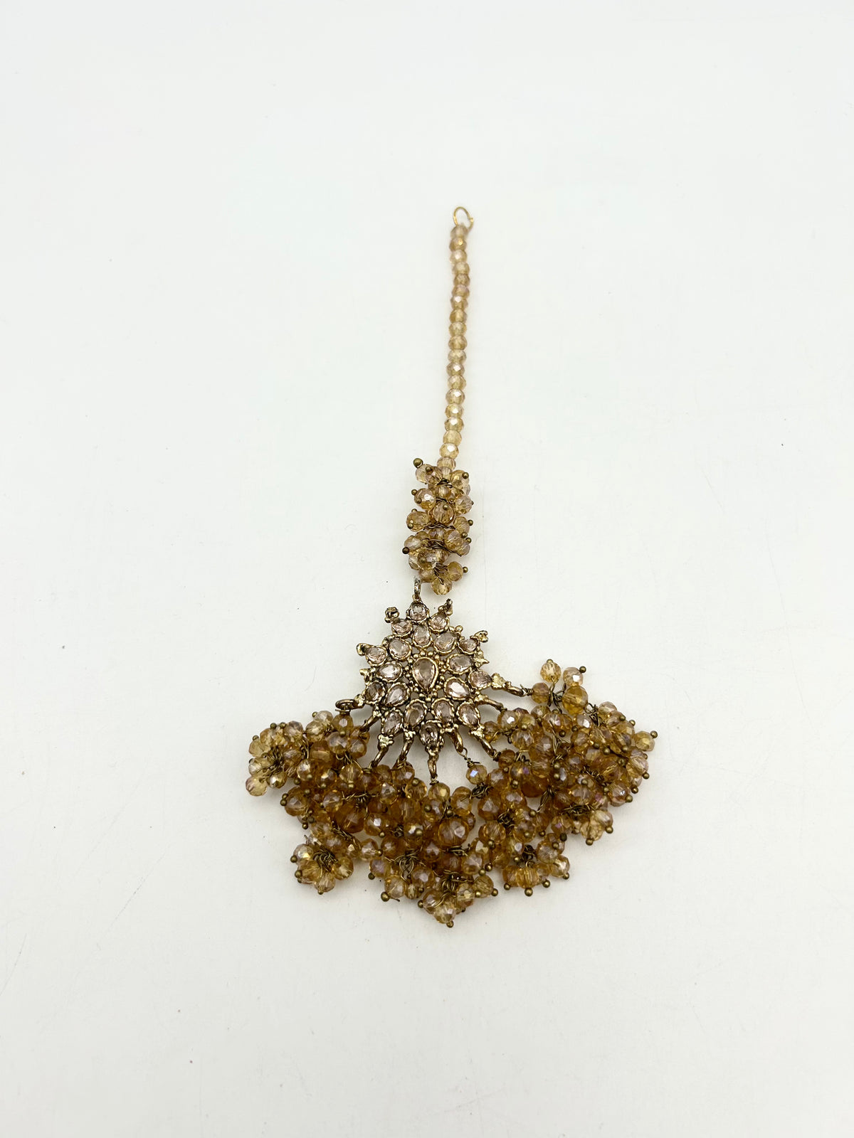 AM060 Gold Bridal necklace set Polki and Crystals