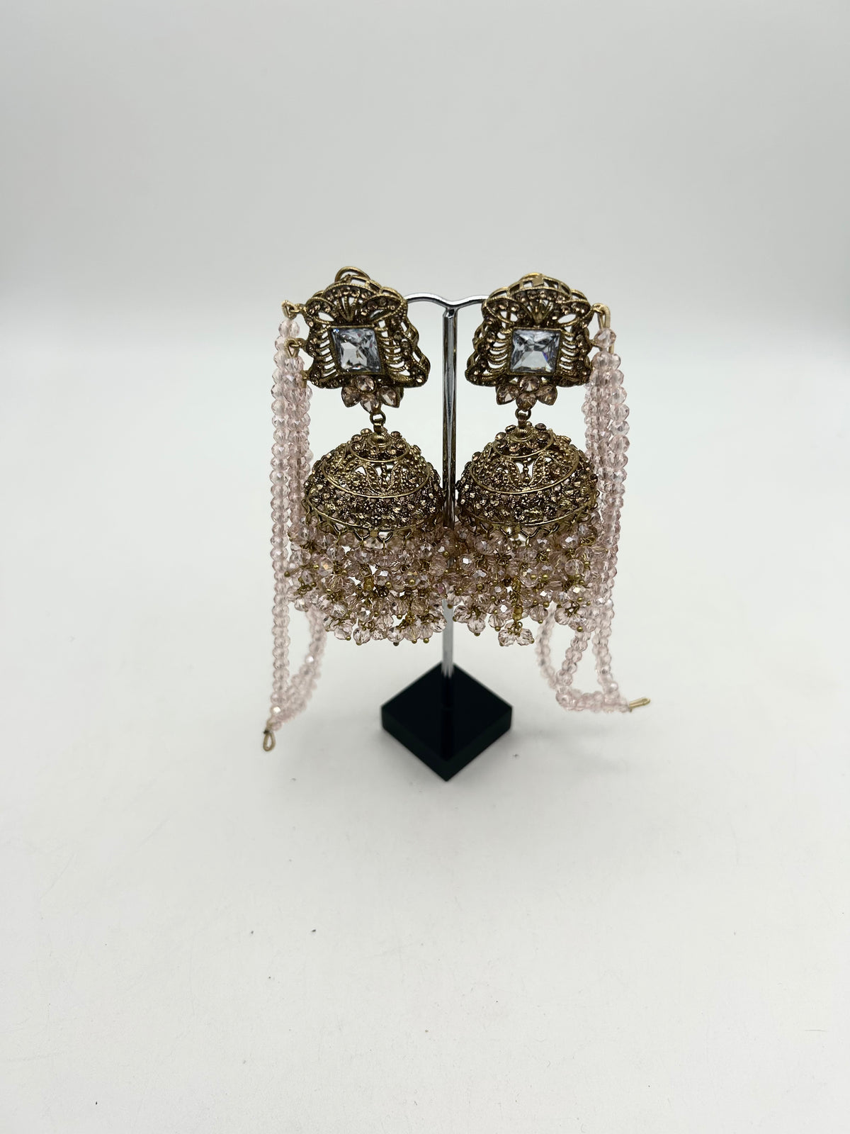 AM300 Gold and Pink Bridal Necklace and choker polki