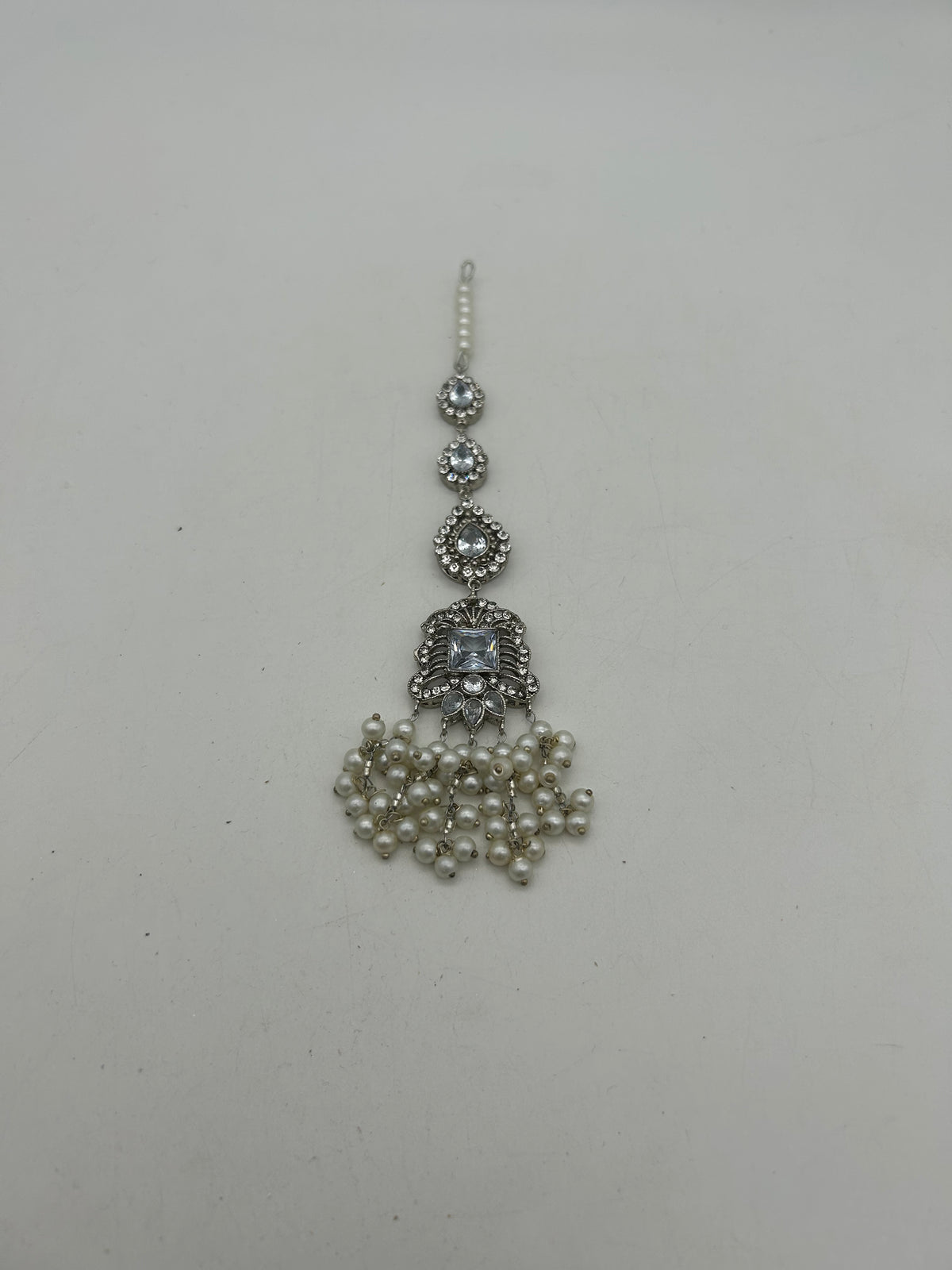 AM300 silver bridal necklace and choker set Polki