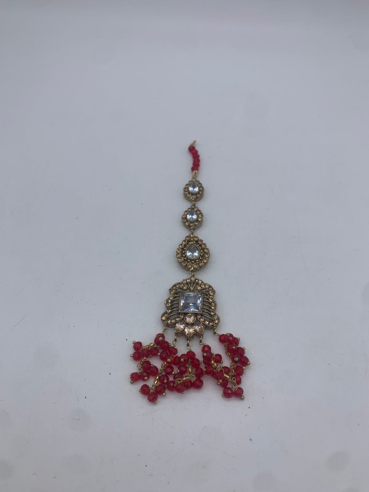 AM300 Gold and Red bridal necklace and choker set polki