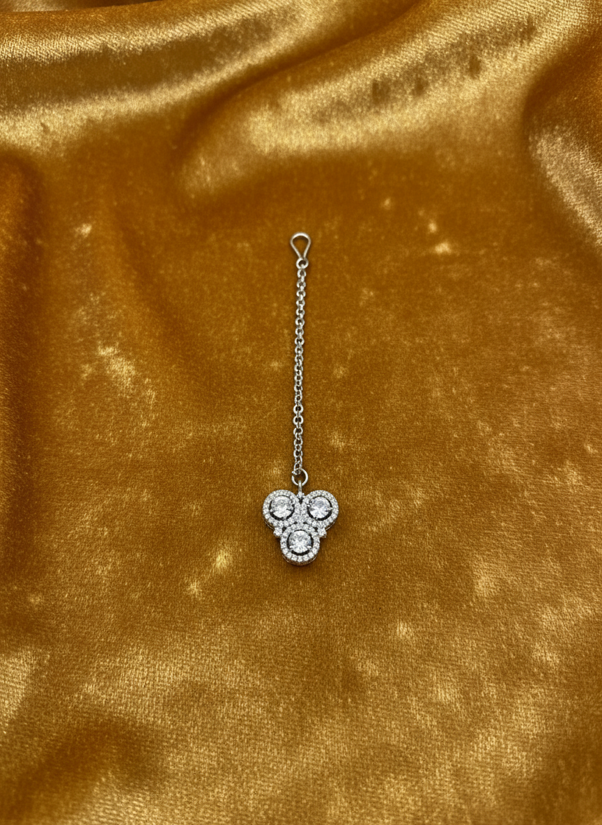 AM671 Silver Tikka American diamond