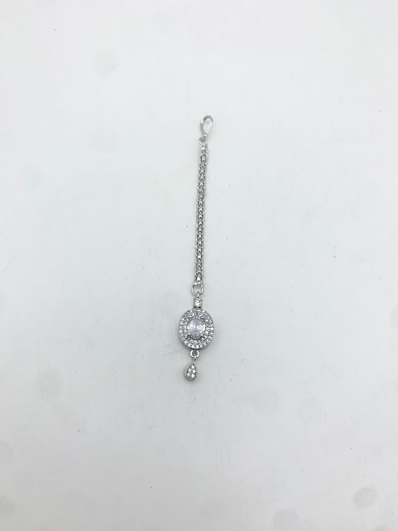 AM672 Silver tikka American diamond