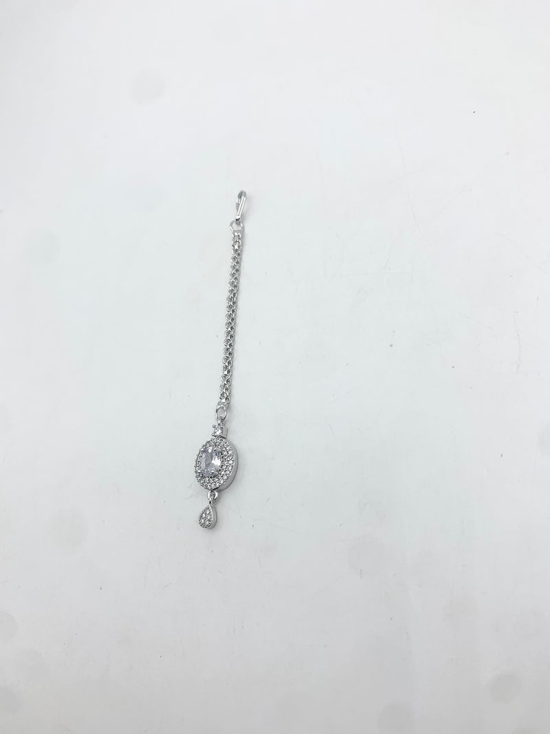 AM672 Silver tikka American diamond