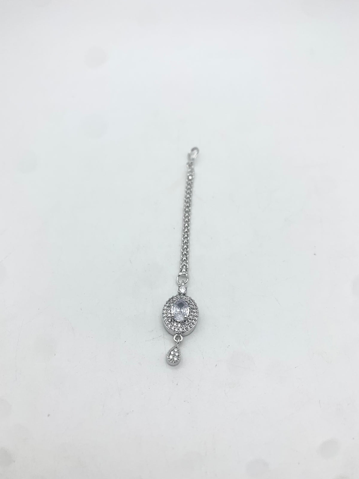 AM672 Silver tikka American diamond