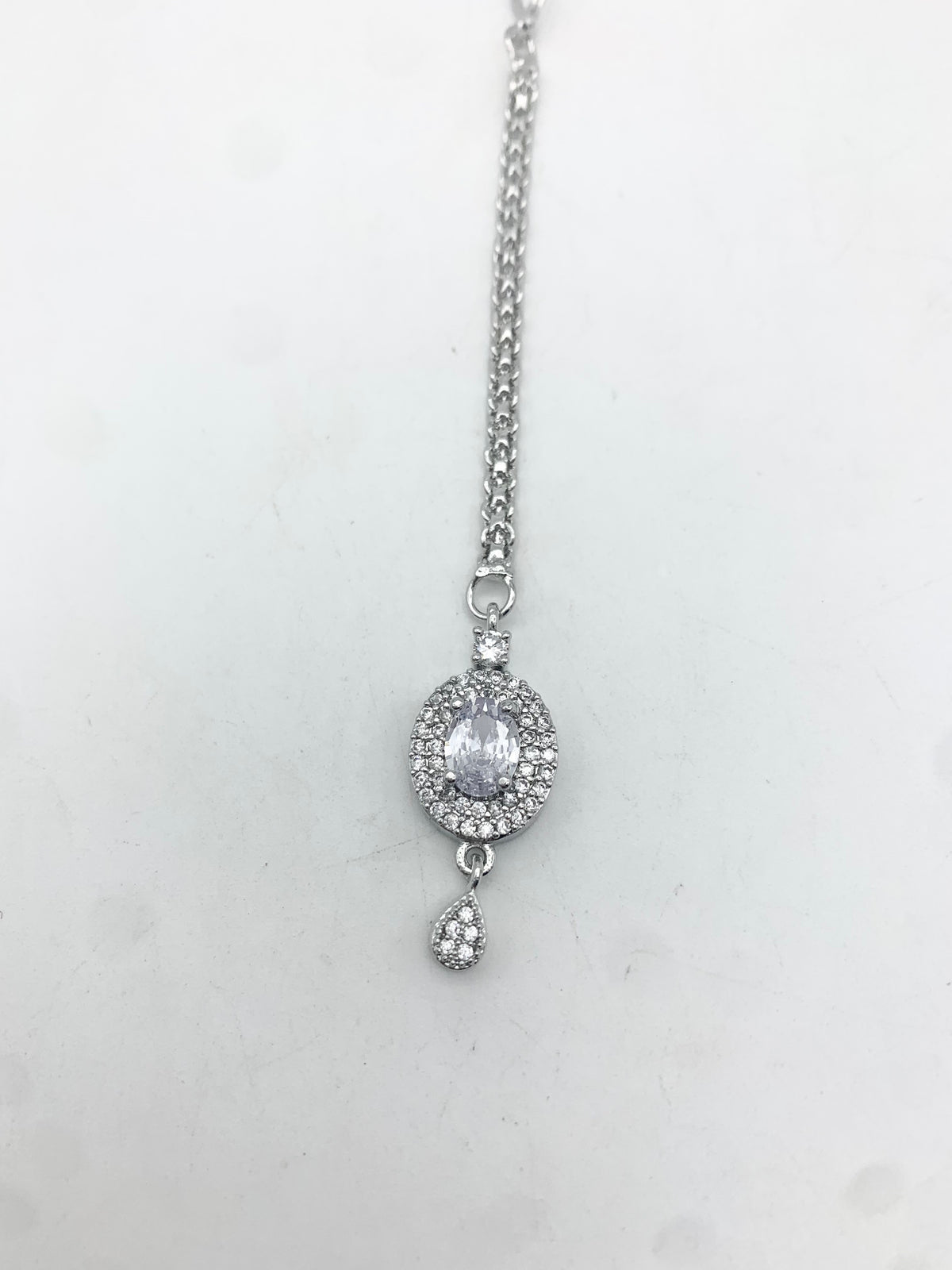 AM672 Silver tikka American diamond