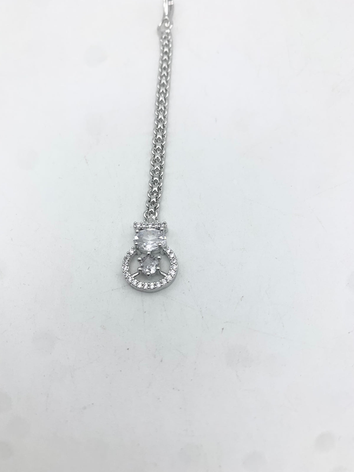 AM674 Silver tikka American diamond