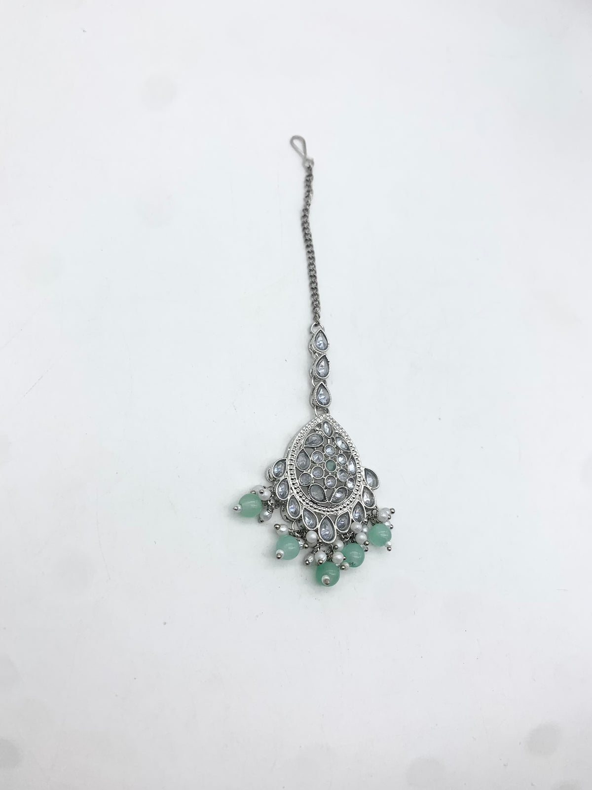 AM661 Silver and Mint tikka polki