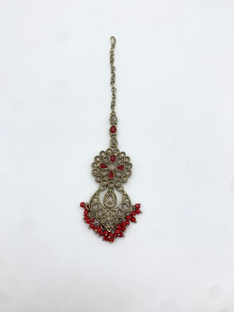 AM662 Gold Red tikka polki