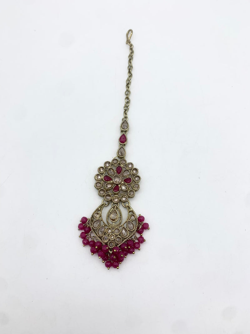 AM662 Gold and Pink tikka polki