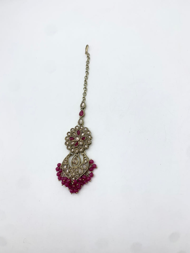 AM662 Gold and Pink tikka polki