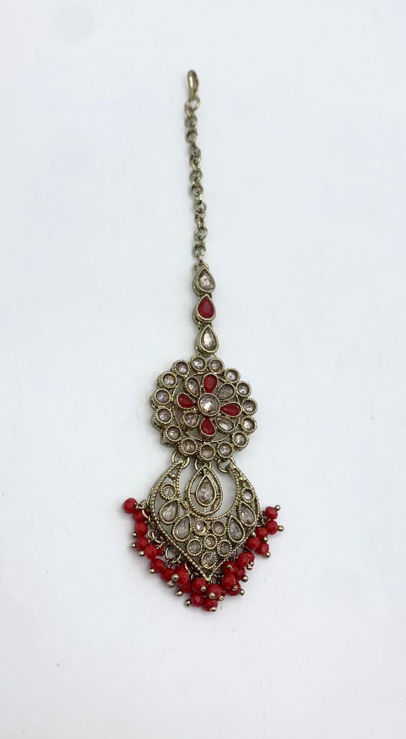 AM662 Gold Red tikka polki