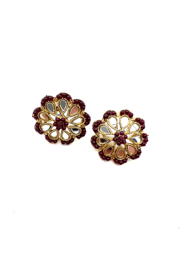 Floral mirror studs  image 4