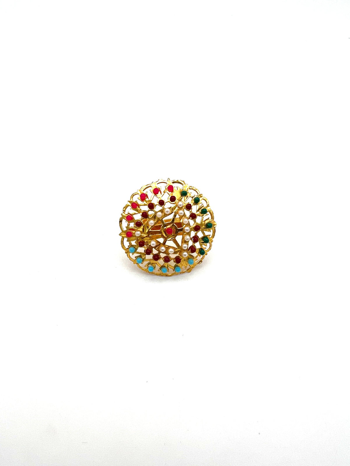 Pakistani style ring- multicoloured  image 1