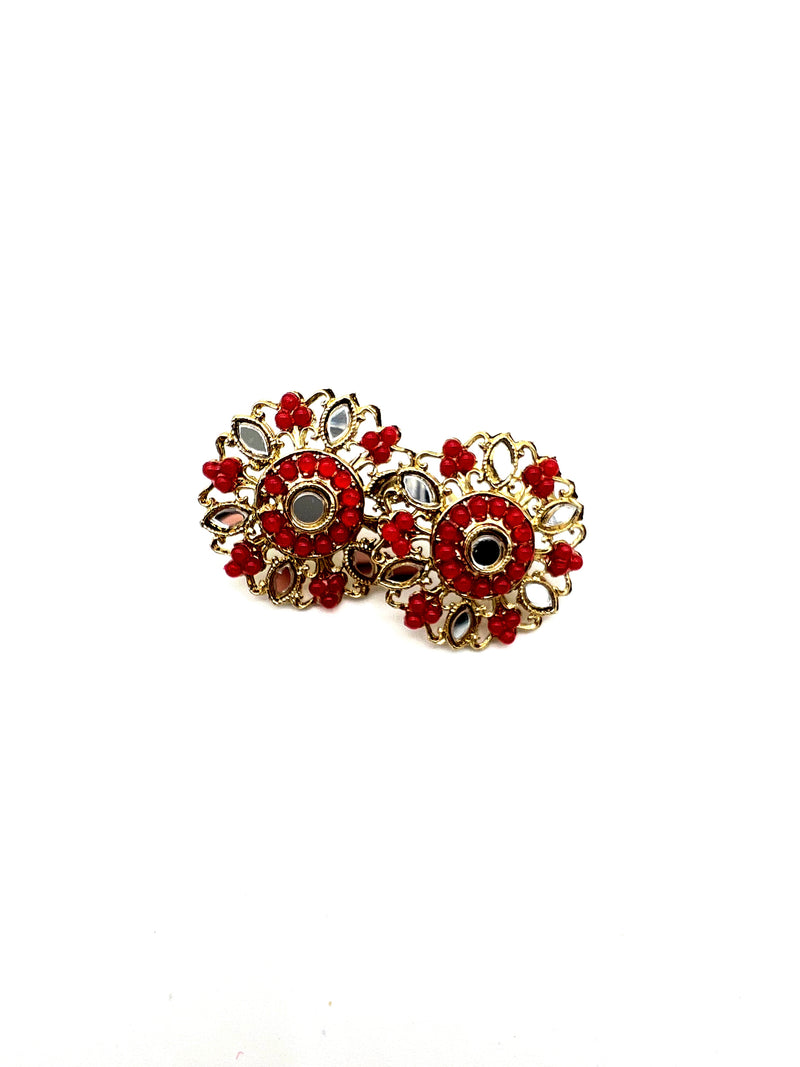 Floral mirror studs  image 1