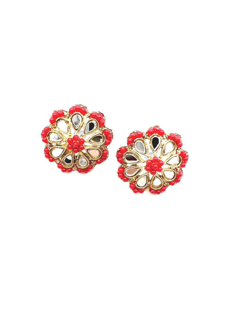 Floral mirror studs  image 3