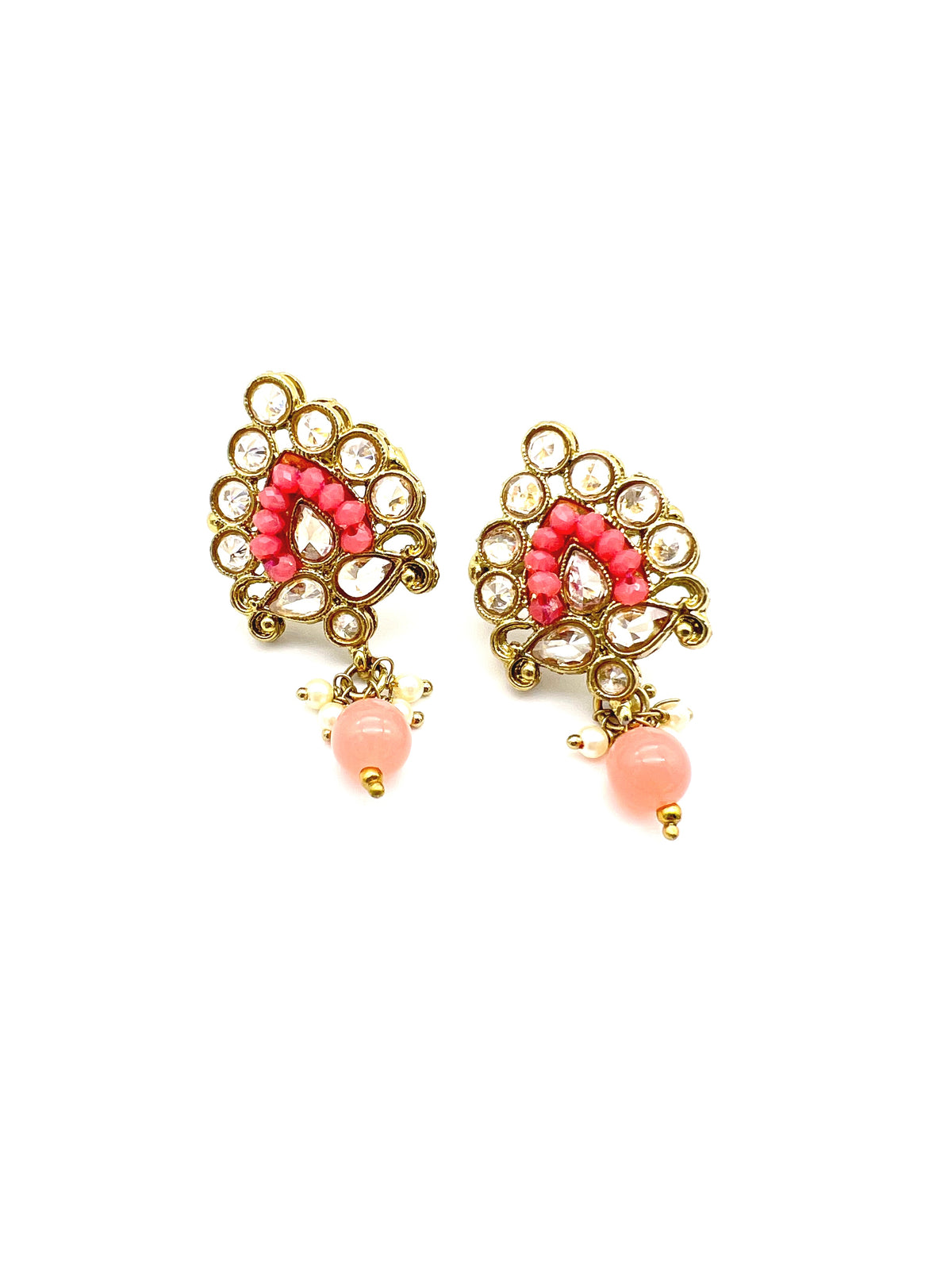 Pointed kundan studs image 2