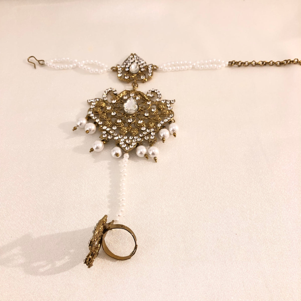 B010 Gold and white hand piece image 1