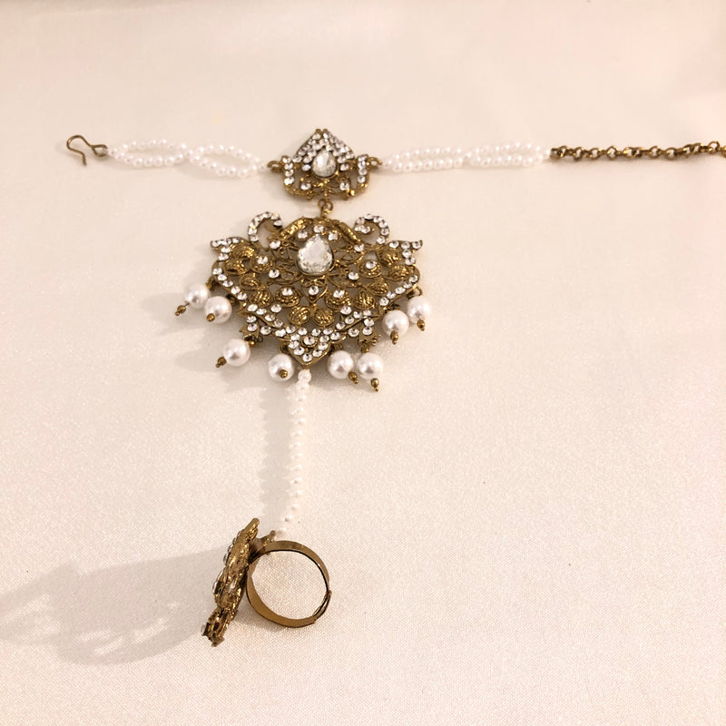 B010 Gold and white hand piece image 1