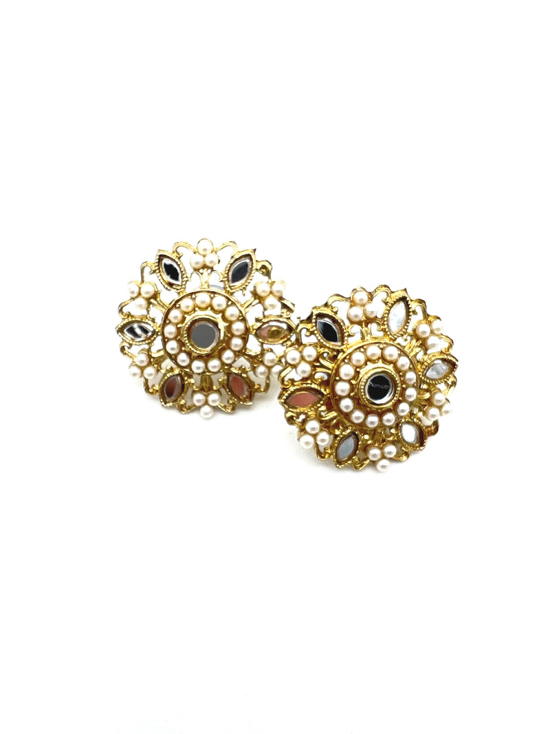 Floral mirror studs  image 2
